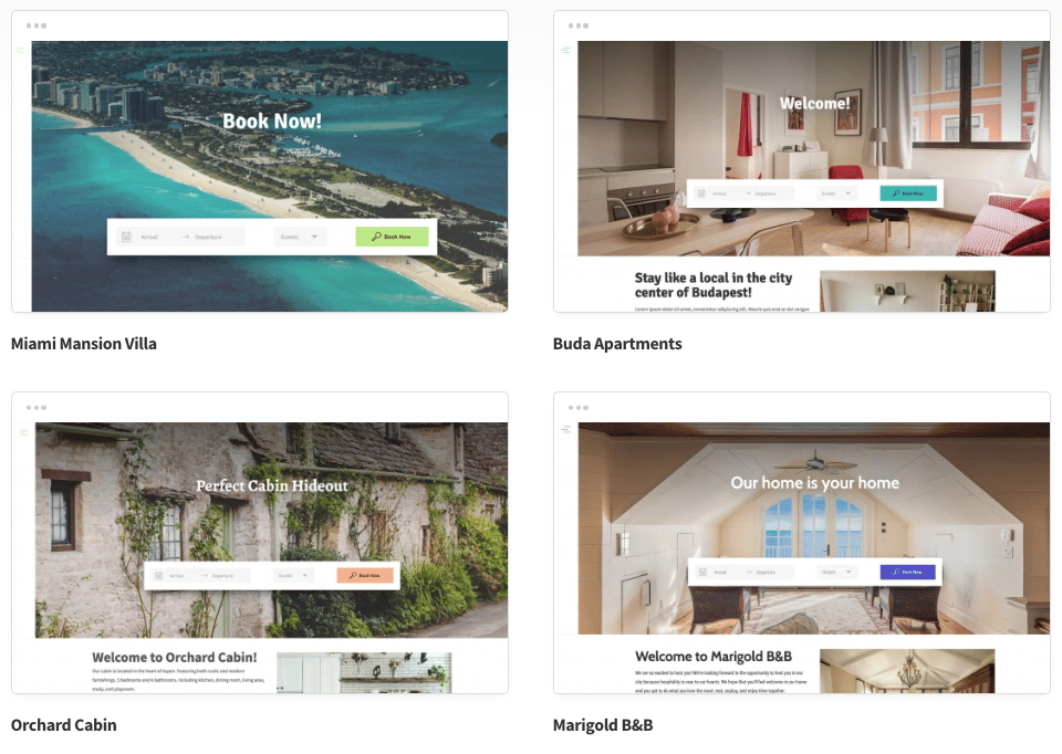 Image 2 for Vacation Rental Website Templates